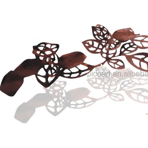 stainless steel electroplated new wall art rose gold plated finished wall sculptures