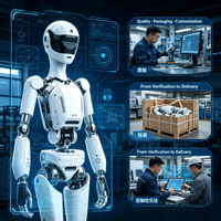 Robot Humanoide Bípedo T1, 41 Grados de Libertad, 43 kg, Batería de 1110 Wh, Torque de Cadera de 450 Nm, 720 ° Velocidad, Carga >100 kg. Alta dinamica