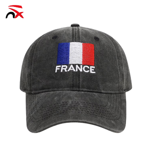 Casquette de baseball avec drapeau français, casquette de baseball brodée personnalisée, casquette noire pour hommes, casquette de football en plein air, casquette avec drapeau national français - Product Image 1
