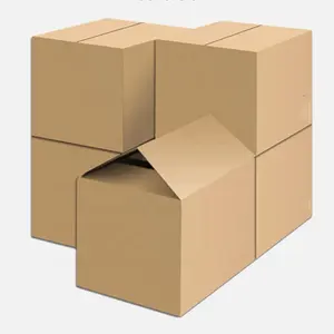 Özel Logo baskılı kahverengi ihracat oluklu nakliye karton karton kutu istiflenebilir yeniden hareketli ambalaj kutuları