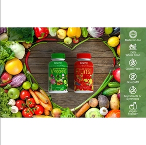 Lot de 2 capsules de fruits et légumes séchés naturels, complément alimentaire entier, superaliments, gestion de l'énergie pour adultes, 90 capsules - Product Image 5