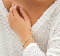 Abordable Bracelet chaîne gourmette plaqué or 18 carats fait à la main Bijoux de mode empilables pour les femmes