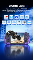 Consola de Juegos Portátil Qbuy R45H con WiFi, 3500mAh, Compatible con Simuladores de PSP y PS1, Sistema Arkos2.0, Rockchip RK3326