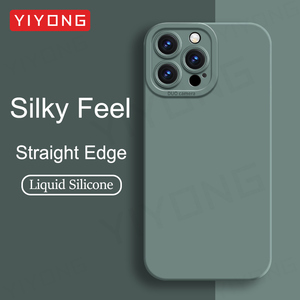 Pour iPhone 15 Pro Max 14 13 12 11 Couverture Arrière En Stock <span class=keywords><strong>DUO</strong></span> Caméra Protection Antichoc En Gros Liquide Silicone Téléphone Cas - Product Image 1