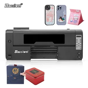 Baosiwei A3 Size 2 In 1 With Laminator Direct To Ab Film Magic Label 3d Crystal Roll Transfer Varnish Logo Impressora Uv Printer