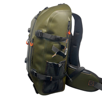 Sac à dos étanche vertical 35L avec revêtement TPU, poches filet pour gourdes, submersible et hermétique pour explorateurs