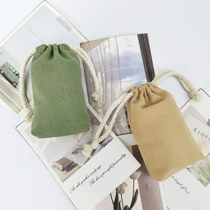 Nice Design 7x9cm Drawstring Burlap Jute Sack Shoes Crafts Coffee Home Decoration Dust Proof Washed Packaging Bag - Product Image 5