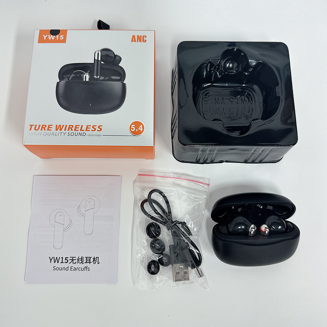 Newest YW15 Tws Earphones Noise Cancellation Sport Game Earbuds with a Touch Screen ANC