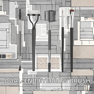 Brocha Profesional Multifuncional para Cejas, Brocha de Maquillaje de Una y Dos Puntas para el Rostro - Product Image 4