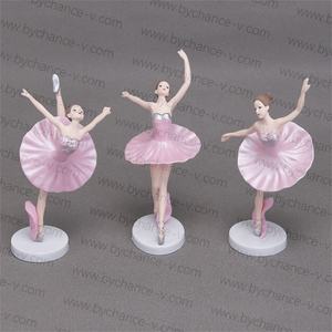 Filles voitures tableau de bord jouets <span class=keywords><strong>danseuse</strong></span> de ballet petite idée cadeau mini <span class=keywords><strong>ballerine</strong></span> en plastique figure jouet ensemble pour gâteau toppers 5.5'' - Product Image 2