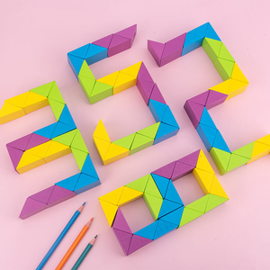 Bloques de Construcción Novedosos 2025, Rompecabezas <span class=keywords><strong>Cubo</strong></span> Serpiente, Juguetes Educativos para Niños, Juguetes de Madera de Alta Calidad - Product Image 3