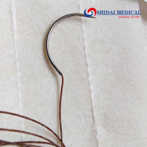 Sutura Quirúrgica de <span class=keywords><strong>Catgut</strong></span> Crómico Absorbible Estéril con Aguja - Product Image 3
