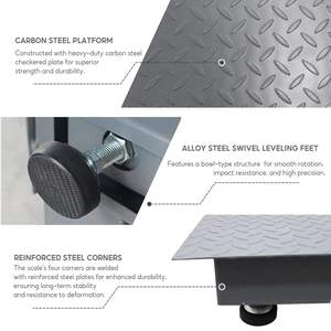 하이 퀄리티 탄소강 디지털 가축 저울 1000 kg 5000 kg 산업용 플랫폼 바닥 계량 저울 판매 - Product Image 5