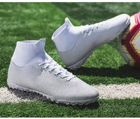 Combinaison libre de couleurs, chaussures de sport de football noires pour hommes, chaussures de football AG pour terrain synthétique, chaussures de football NAIKEWAY