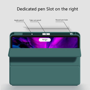 เคสแบบพับสามตอนสำหรับ <span class=keywords><strong>iPad</strong></span> Air 10.9 <span class=keywords><strong>นิ้ว</strong></span> และ <span class=keywords><strong>Pro</strong></span> <span class=keywords><strong>11</strong></span> <span class=keywords><strong>นิ้ว</strong></span> รุ่นปี 2022/2021/2020/2018 พร้อมช่องใส่ดินสอและฝาปิดป้องกัน - Product Image 3