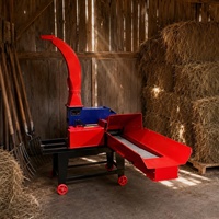 Machine à couper le fourrage électrique pour ferme, hacheuse de paille portable pour l'alimentation des bovins, des moutons et de la volaille