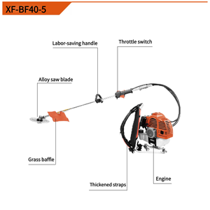 เครื่องตัดหญ้าสะพายหลังอเนกประสงค์แบบใช้น้ำมันเบนซิน ได้รับมาตรฐาน CE - Product Image 4