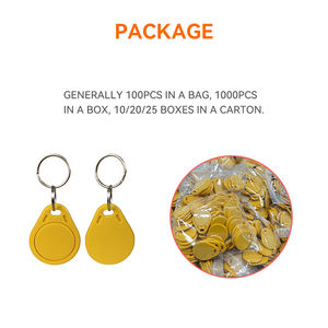 사용자 정의 미니 <span class=keywords><strong>125khz</strong></span> T5577 RFID 열쇠 고리 LF 근접 ABS 키 태그 키 체인 호텔 액세스 제어 - Product Image 5