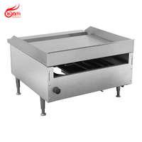 Grill à gaz professionnel de 24 pouces pour comptoir, plaque de cuisson plate à commande manuelle pour hamburgers, idéal pour la restauration EGG24S