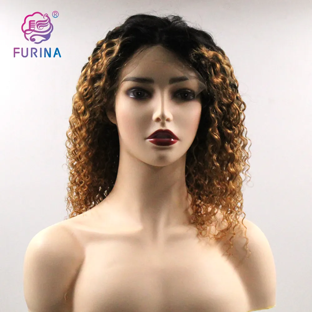 Short Water Wave Bob Wig 1B/30# 13*4 Human Hair Wigs 150% Pre Plucked Middle Part Short Human Hair Bob Wig Brazilian Hair Fit