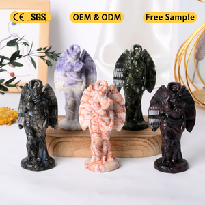 งานแกะสลักหินธรรมชาติทำมือขายส่ง งานแกะสลักอัญมณีสำหรับตกแต่ง - Product Image 2