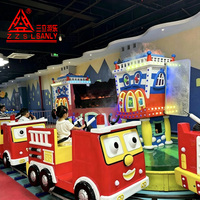 Manège interactif éducatif Camion de pompiers pour enfants – Jeu de rôle simulateur de pompier – Manèges de parc