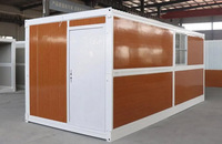 Conteneur pliable en acier en gros certifié ISO9001, installation rapide, design moderne, pour bureaux, centres commerciaux, écoles, personnalisable