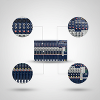 Mezclador Profesional Multiusos de 16 Canales, Consola de DJ/Mezclador de Audio con Efectos Digitales DSP para DJ, Escenarios y Conciertos en Vivo