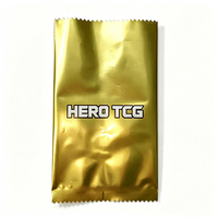 Sachets holographiques 3D personnalisés pour cartes à collectionner, sachets blindés pour boosters avec effet pailleté, emballage TCG pour boutique