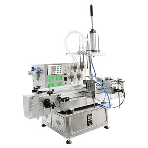 Máquina de llenado automática de cuatro cabezales con bomba magnética de 220V de alta precisión para botellas de líquidos - Product Image 3