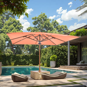 Tira de luces LED solares para exteriores, sombrilla <span class=keywords><strong>grande</strong></span> romana para patio, sombrilla impermeable para Villa, <span class=keywords><strong>terraza</strong></span>, muebles de jardín para hoteles - Product Image 4