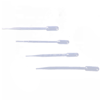 Pipette de transfert jetable de laboratoire bon marché Pipette de transfert en plastique Pasteur 1ml 3ml 5ml Pipette Pasteur