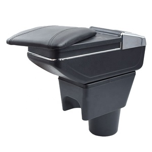 Vtear Elegante Bracciolo Anteriore per Auto in ABS e Pelle PU con Vano Portaoggetti e Portabicchieri, <span class=keywords><strong>Accessori</strong></span> Interni per Renault <span class=keywords><strong>Dacia</strong></span> <span class=keywords><strong>Duster</strong></span> 2010-2022 - Product Image 1