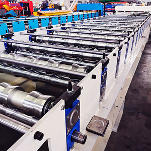 Machine de formage de tuiles de toit trapézoïdales automatiques Xinnuo CE, largeur d'alimentation de 1200 mm, entraînement par moteur à engrenages - Product Image 5
