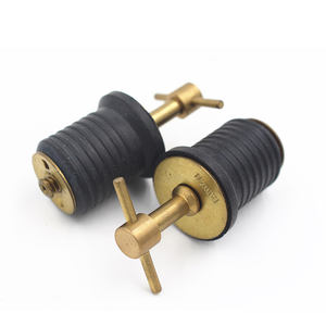 Messing Edelstahl T-Griff Boots ablauf Marine Twist Turn Gummis topfen Snap Hard Ware Fit für 1 Zoll Durchmesser Abflüsse - Product Image 5