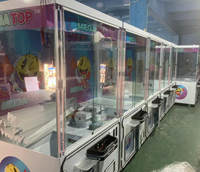 Machine à griffes géante d'intérieur, distributeur de jouets en peluche, machine de divertissement d'arcade, structure métallique, garantie d'un an