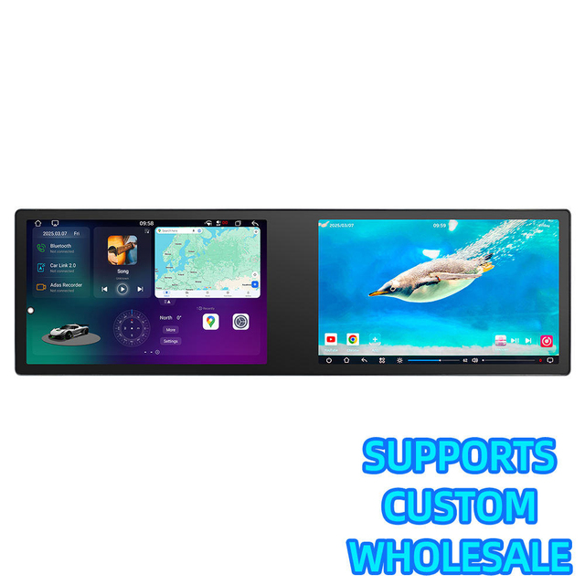 11.6 Inch Android 2K Touch Screen GPS Navigator Split Screen Reversing Aid Built-in GPS TV Dashboard Mount Universal Cars