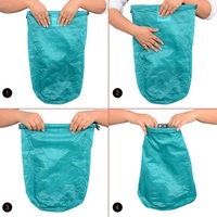 Sac étanche pliable ultra léger en nylon pour la randonnée en plein air, sac à rouler imperméable, sac de dérive