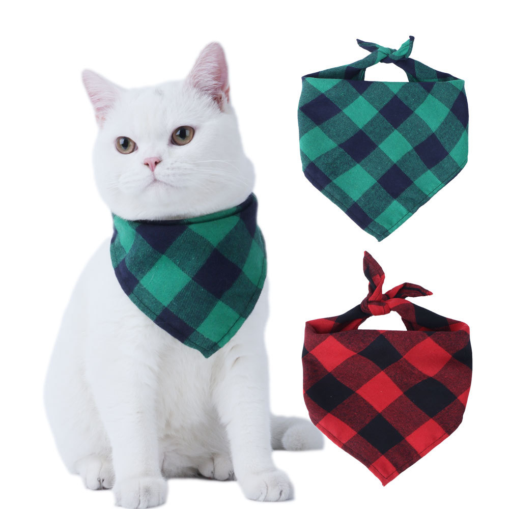 Custom Pet Dog Bandana Triangle Bib Collar for Doggy Cats Christmas Halloween Holiday Party Decoration Pet Apparel Accessories