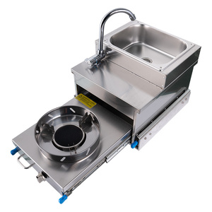 Cocina a Gas Extraíble de Gran Venta <span class=keywords><strong>para</strong></span> RV con Fregadero Combinado Cocina y Fregadero <span class=keywords><strong>para</strong></span> Remolque de Viaje Caravana Autocaravana - Product Image 1