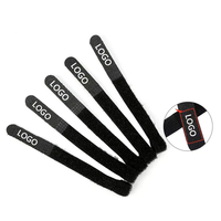 Nouveauté : attaches autocollantes personnalisées pour organiser les câbles, attaches pour fils, sangle réglable, réutilisable, en nylon, avec fermeture auto-agrippante