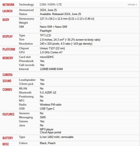 โทรศัพท์มือสอง รุ่นปี 2024 ราคา <span class=keywords><strong>220</strong></span> บาท  หน้าจอ LED 2.8 นิ้ว คีย์บอร์ด Qwerty รองรับสองซิม คุณภาพดี ราคาถูก - Product Image 6