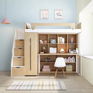 <span class=keywords><strong>Lit</strong></span> superposé en bois massif, nouveau design, <span class=keywords><strong>pour</strong></span> chambre d'enfant, école, maison, hôtel, auberge, adapté aux adolescents - Product Image 1