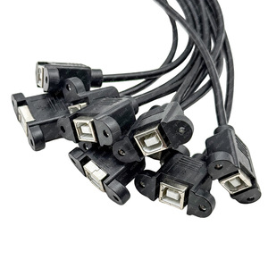 <b>Usb</b> Printer Extension Cable With Screw Holes And Bare Ends For Printer Connection 12V Dc Plug In Pvc Material - Product Image 3