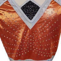 Livraison rapide Uniformes de cheerleading orange confortables pour les jeunes et les grandes tailles pour la danse sur scène et les compétitions