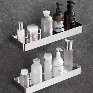 Súng màu xám 304 thép không gỉ gương phía trước lưu trữ giá hiện đại Góc Gắn nhà vệ sinh giỏ cho phòng tắm nhà máy hàng loạt - Product Image 4