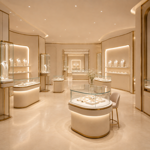 ตู้โชว์อเนกประสงค์สำหรับร้านขายเครื่องประดับแบบพรีเมียม สำหรับแสดงเครื่องประดับ แว่นตา และอุปกรณ์เสริมอื่นๆ สำหรับการขายปลีก - Product Image 4