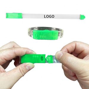 2025 Novelty Gifts Wristband Custom Design Clear Bio TPU Led Flashing Flight Bracelet for Parties - Product Image 1