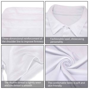 Nouveaux polos de travail à manches courtes pour hommes et femmes pour l'été, vêtements de bureau pour entreprises - Product Image 5