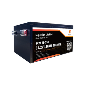 Batterie lithium SUPCELION EU Stock 51.2V 150AH LiFePO4 Bluetooth 5.0 Protection IP62 4000 cycles 10 ans de garantie pour véhicules électriques/bateaux etc. - Product Image 1